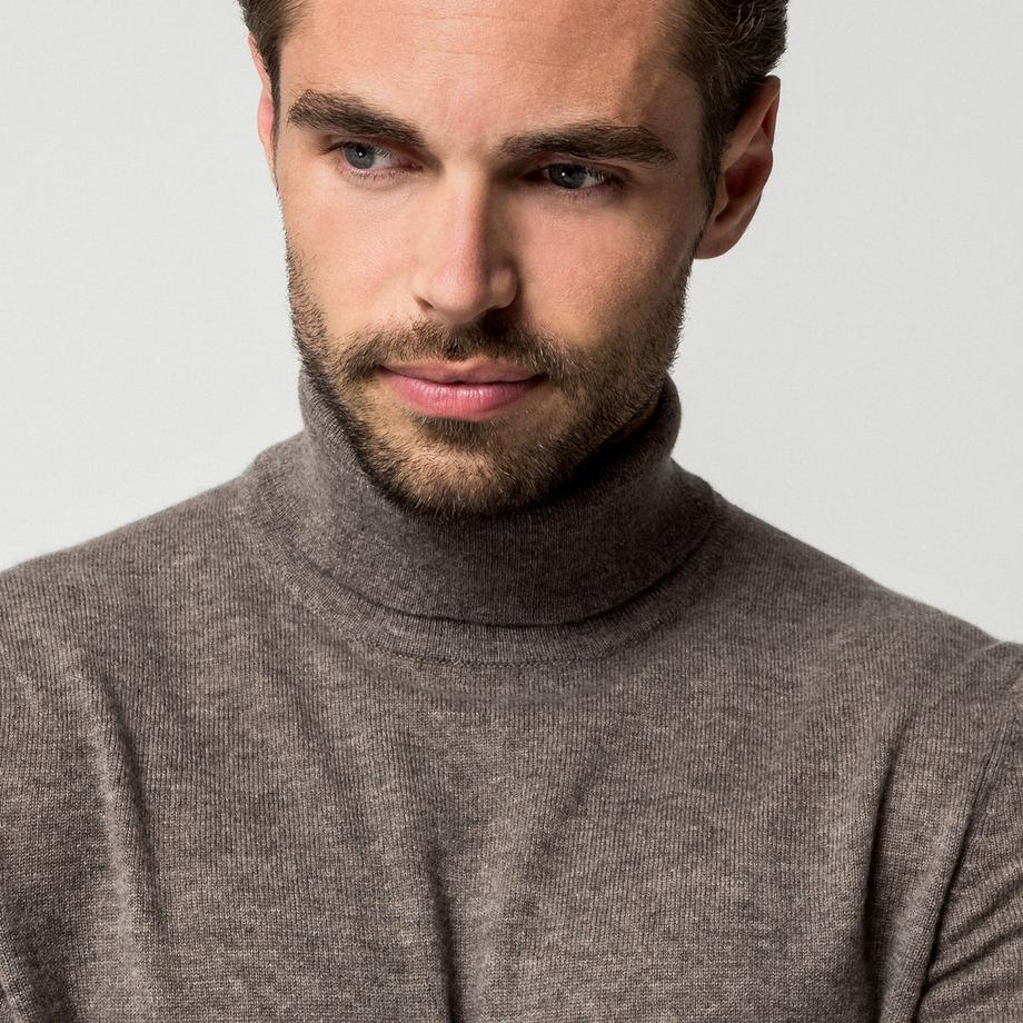 Manor Man Maglione collo alto in cachemire  