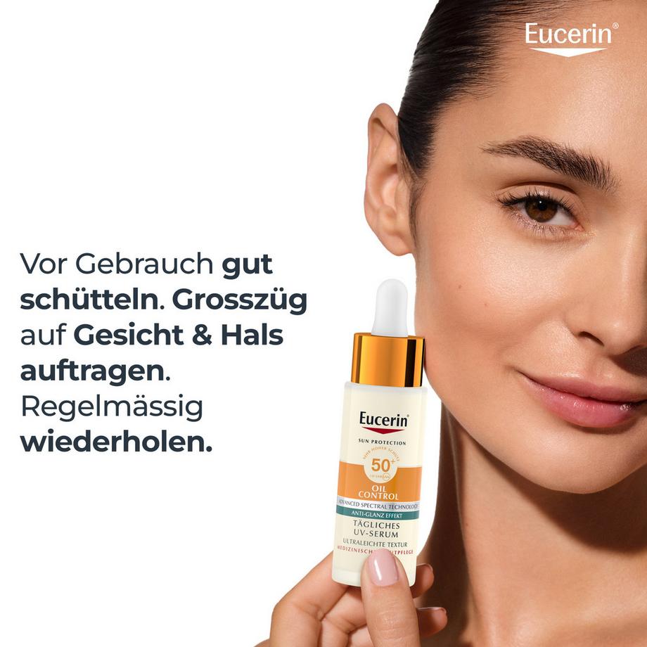 Eucerin  SUN Olio viso controllo sebo UV-Siero  LSF50+ 