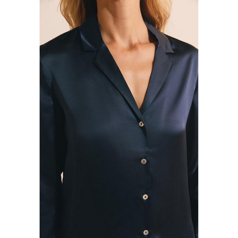Etam Seiden Pyjamahemd  