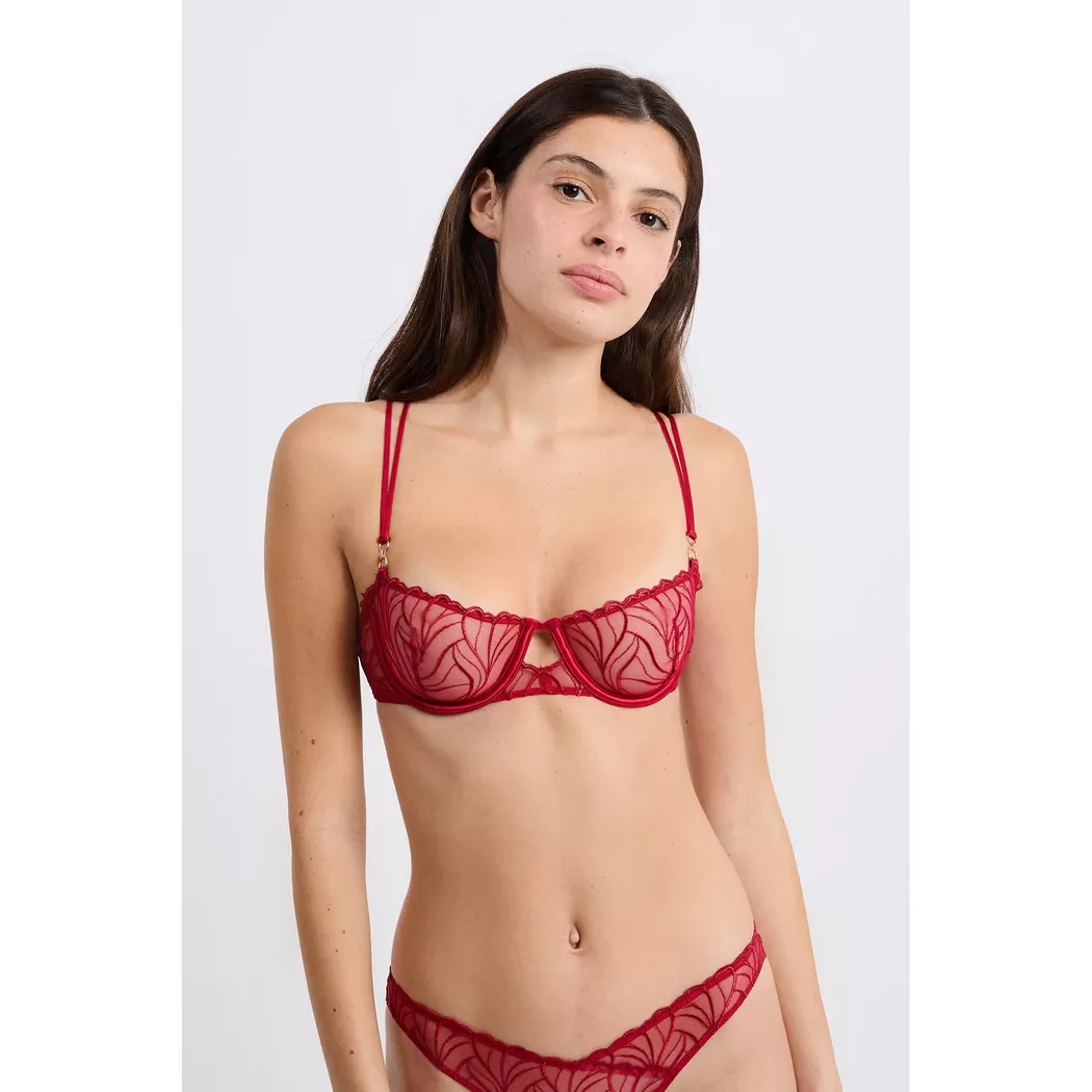 Etam - Bh, für Damen, Rot, Größe 90D