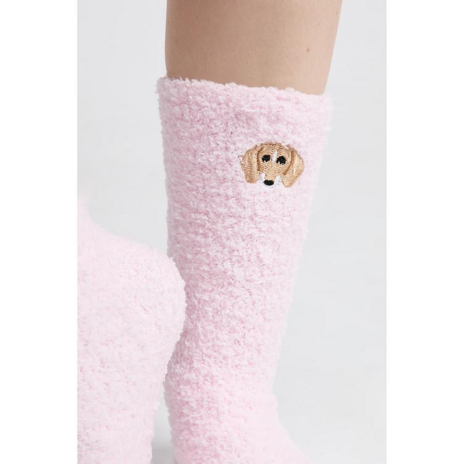 Etam Chaussettes moelleuses brodées chien  
