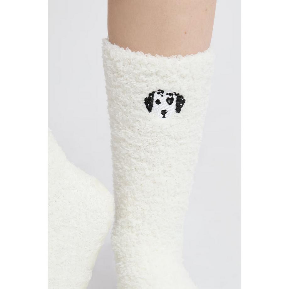 Etam Chaussettes moelleuses brodées chien  