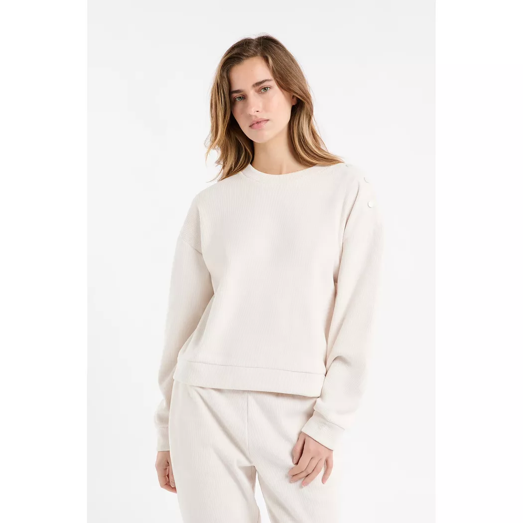 Etam - Sweatshirt, für Damen, Ecru Größe XS