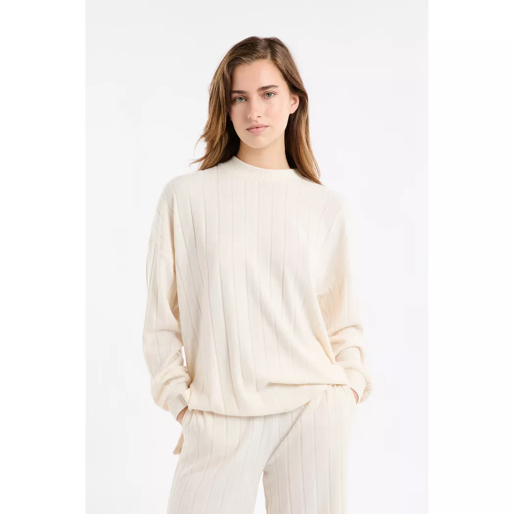 Etam - Sweatshirt, für Damen, Ecru Größe L