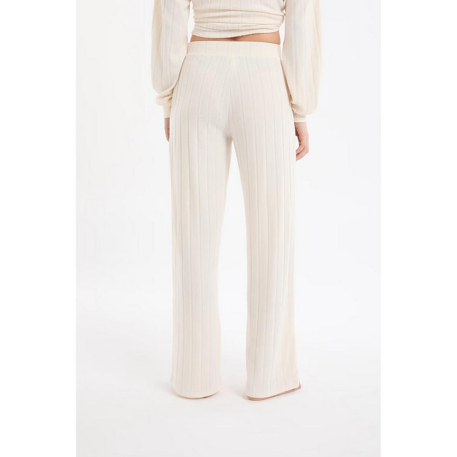 Etam Pantaloni pigiama in maglia a costine  