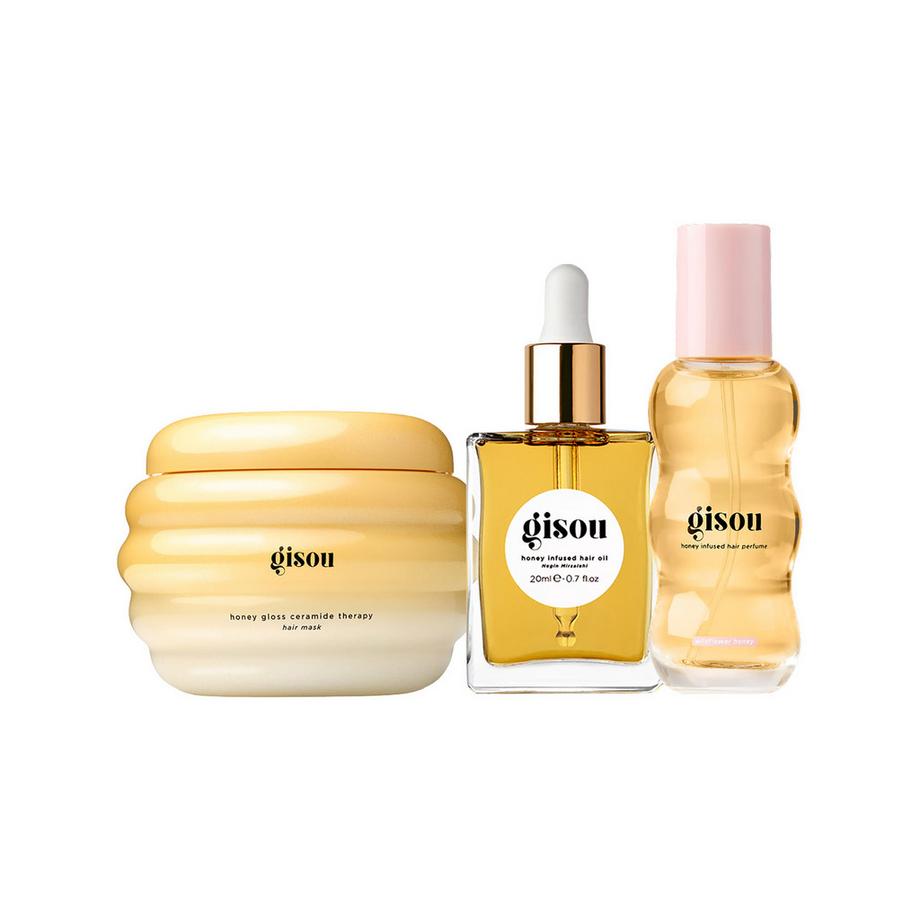 GISOU  Honey Hair Icons - Set trattamenti di idratazione e lucentezza dei capelli 