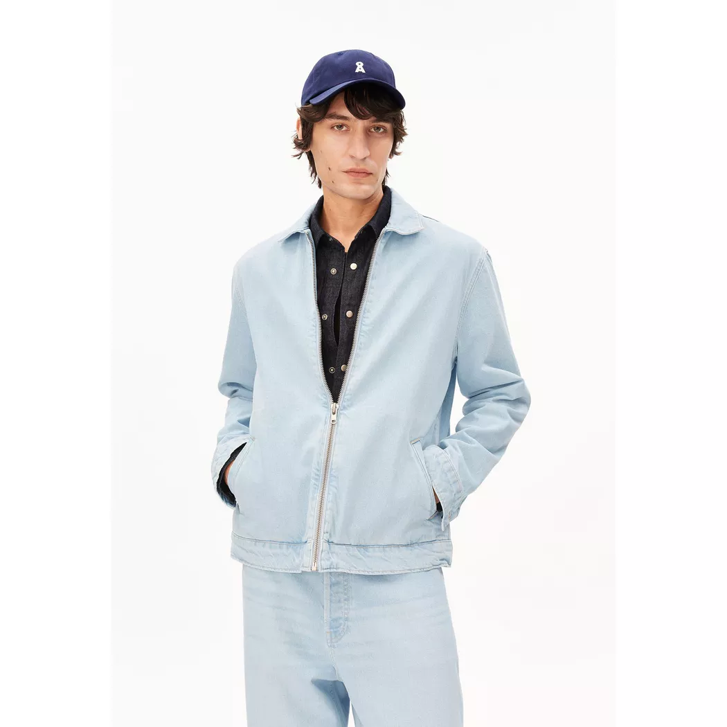 ARMEDANGELS Jeansjacke HARRINGTON hellblau   S herren