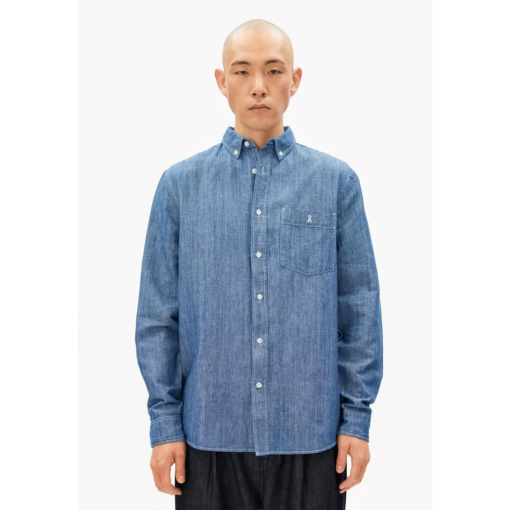 ARMEDANGELS Jeanshemd  blau   M herren