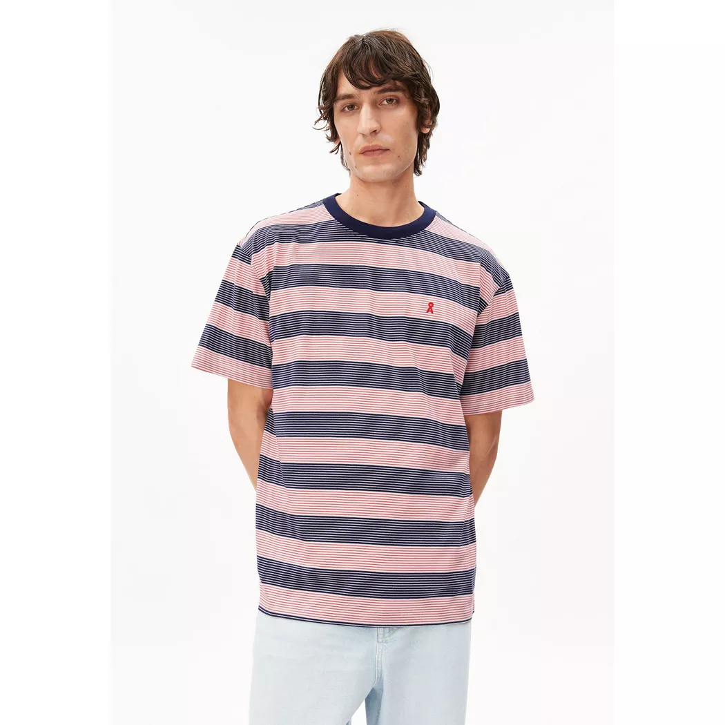 ARMEDANGELS T-Shirt MAARKOS blau   L herren