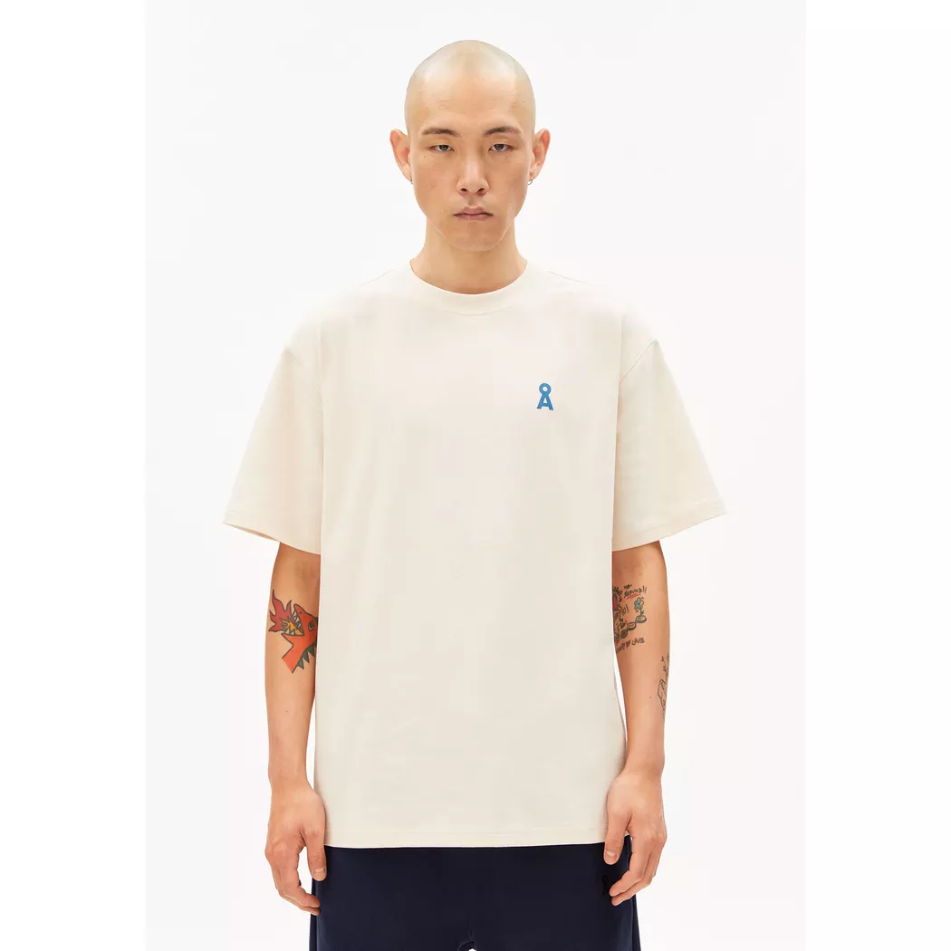 ARMEDANGELS T-Shirt JAAMES creme   S herren