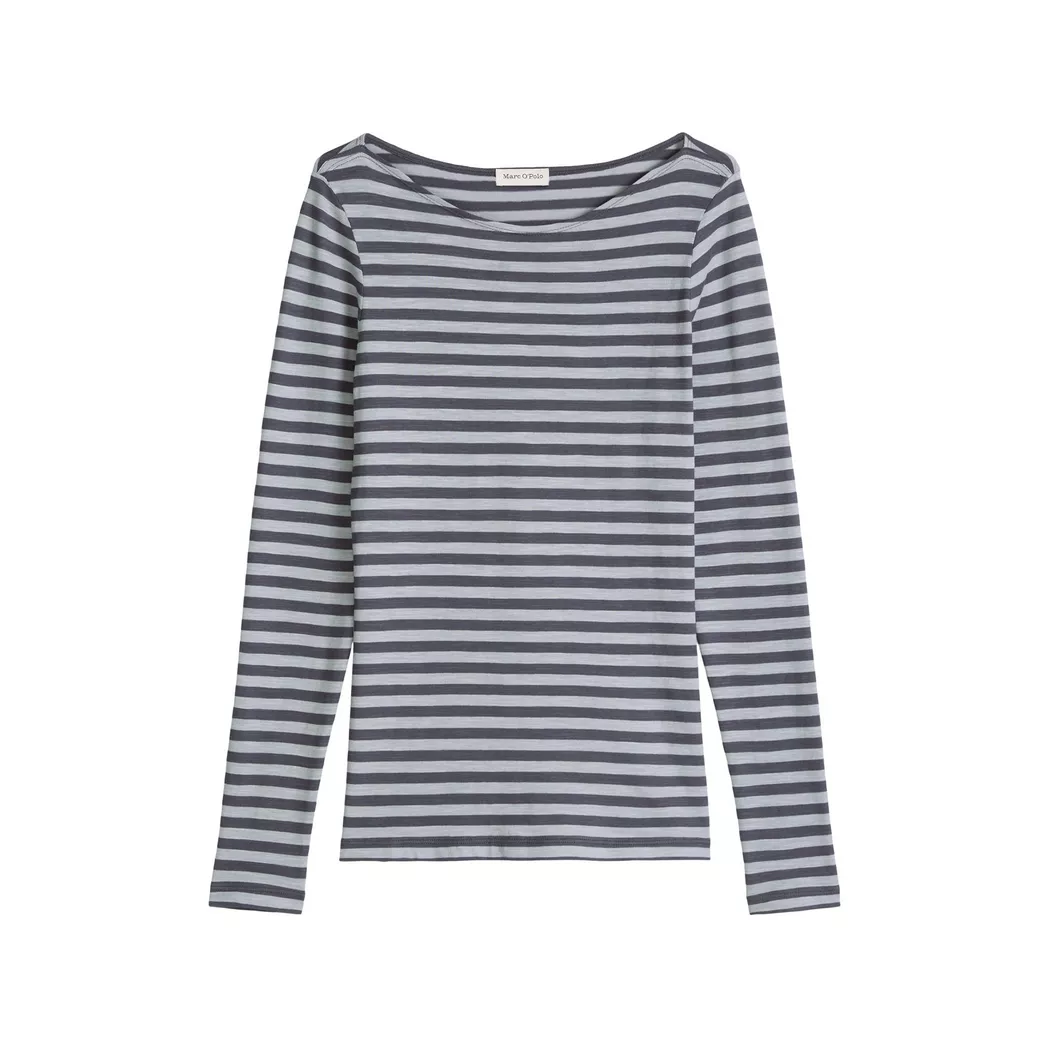 Marc O' Polo - T-Shirt, langarm, für Damen, Hellgrau, Größe XS