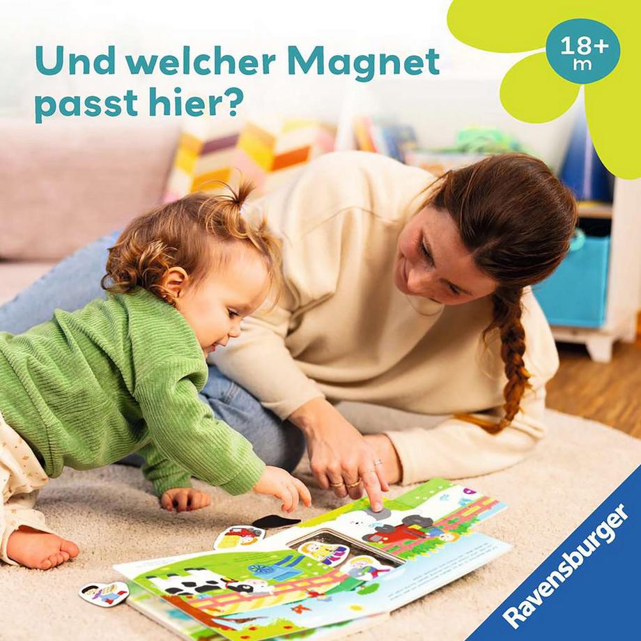 Ravensburger  play+ Mein Spiel mit-Magnetbuch: Komm, wir lernen Zählen, allemand 