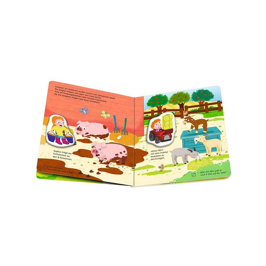 Ravensburger  play+ Mein Spiel mit-Magnetbuch: Komm, wir lernen Zählen, allemand 