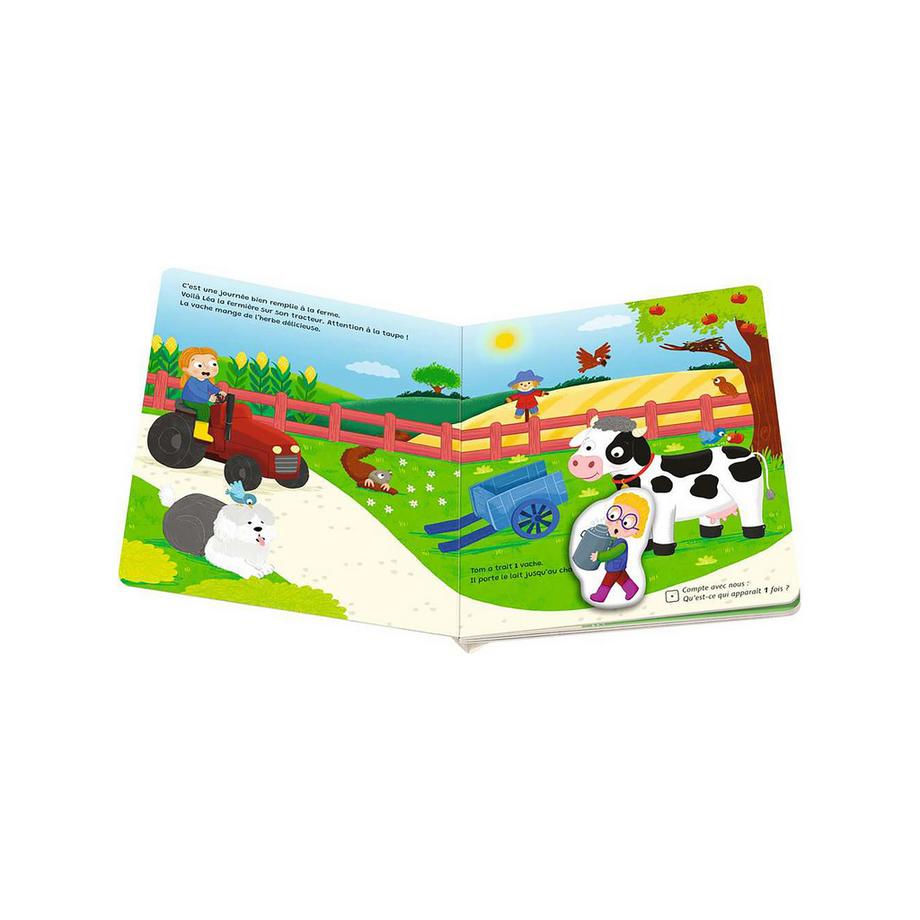 Ravensburger  play+ Mon premier livre aimanté: Apprendre les chiffres à la ferme, französisch 