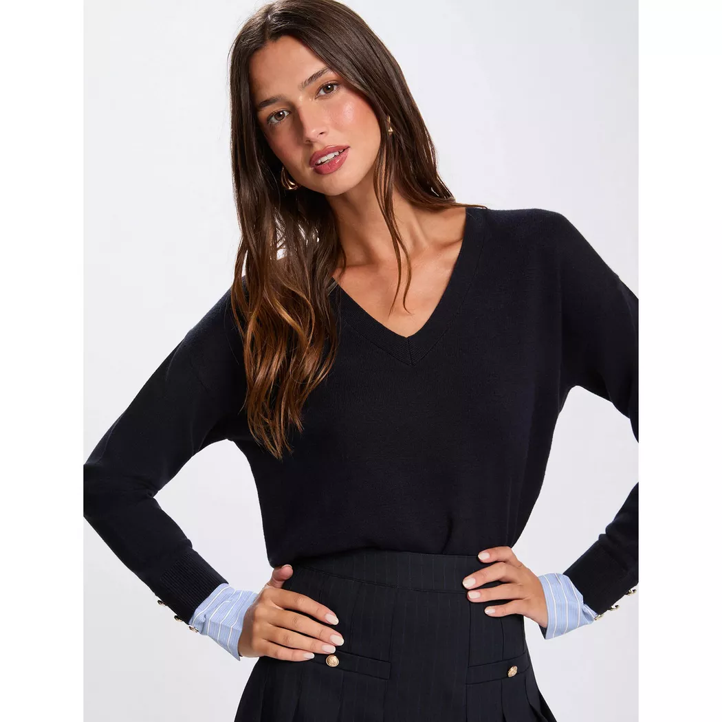 Morgan - Pullover, für Damen, Dunkelblau, Größe M