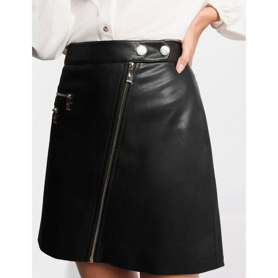 MORGAN Mini-jupe avec fermeture éclair asymétrique  
