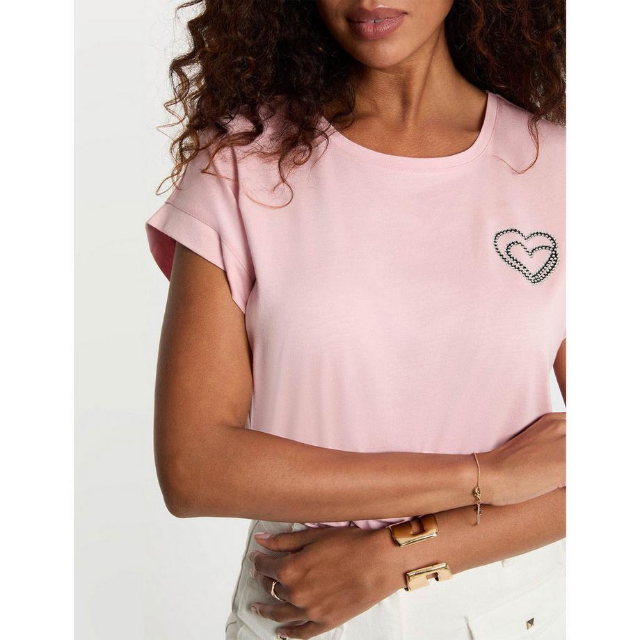 MORGAN T-shirt avec motif cœur  