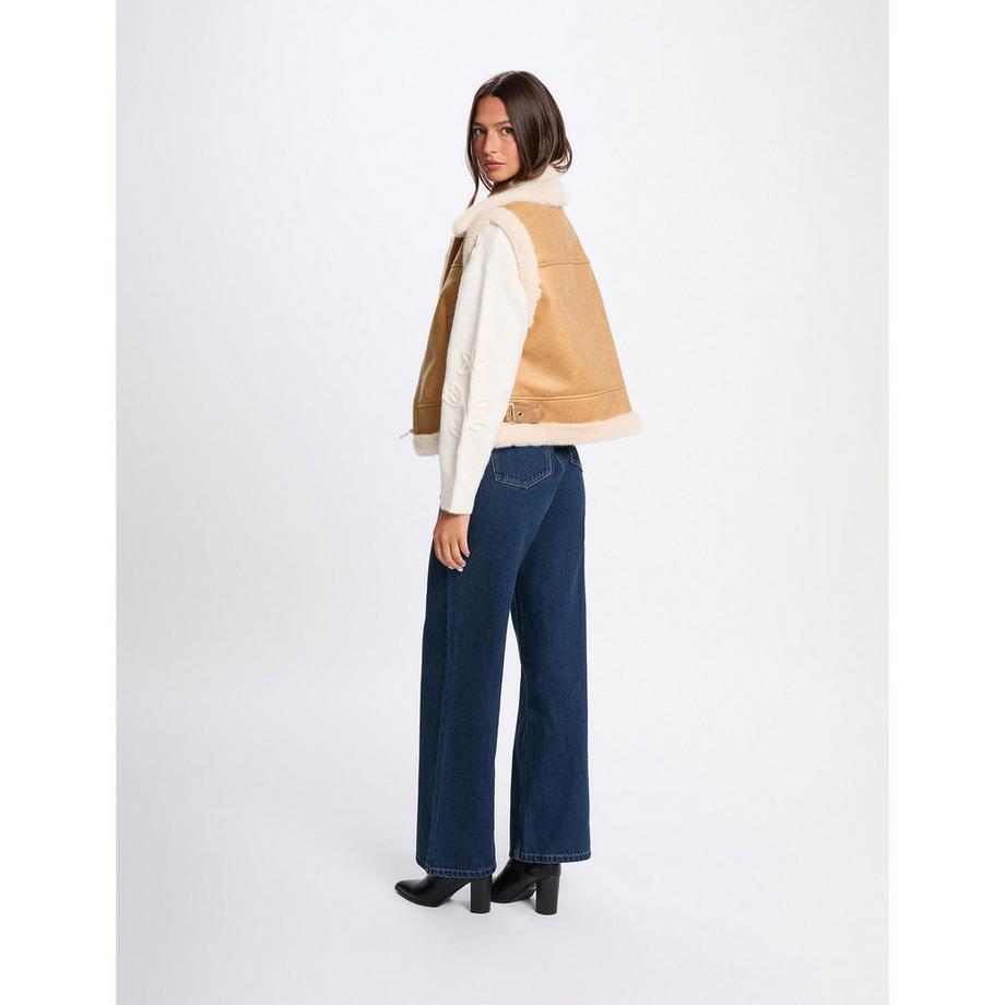 MORGAN Gilet foderato in pelliccia sintetica  