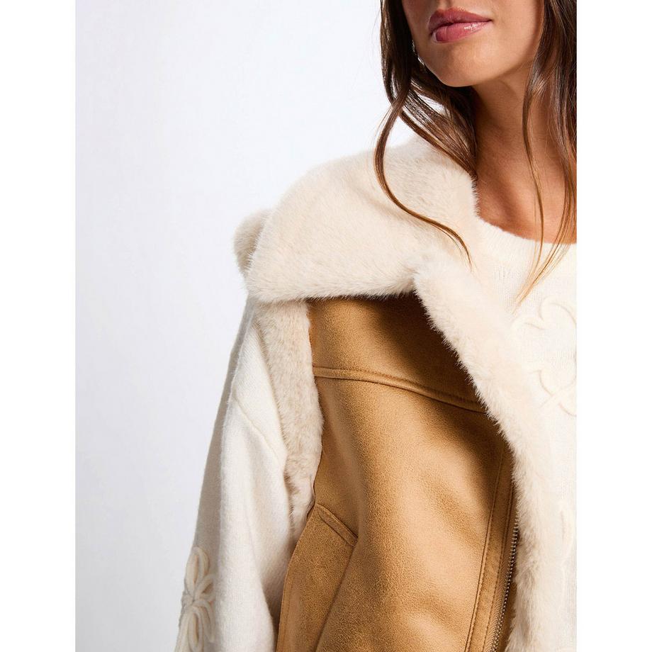 MORGAN Gilet foderato in pelliccia sintetica  