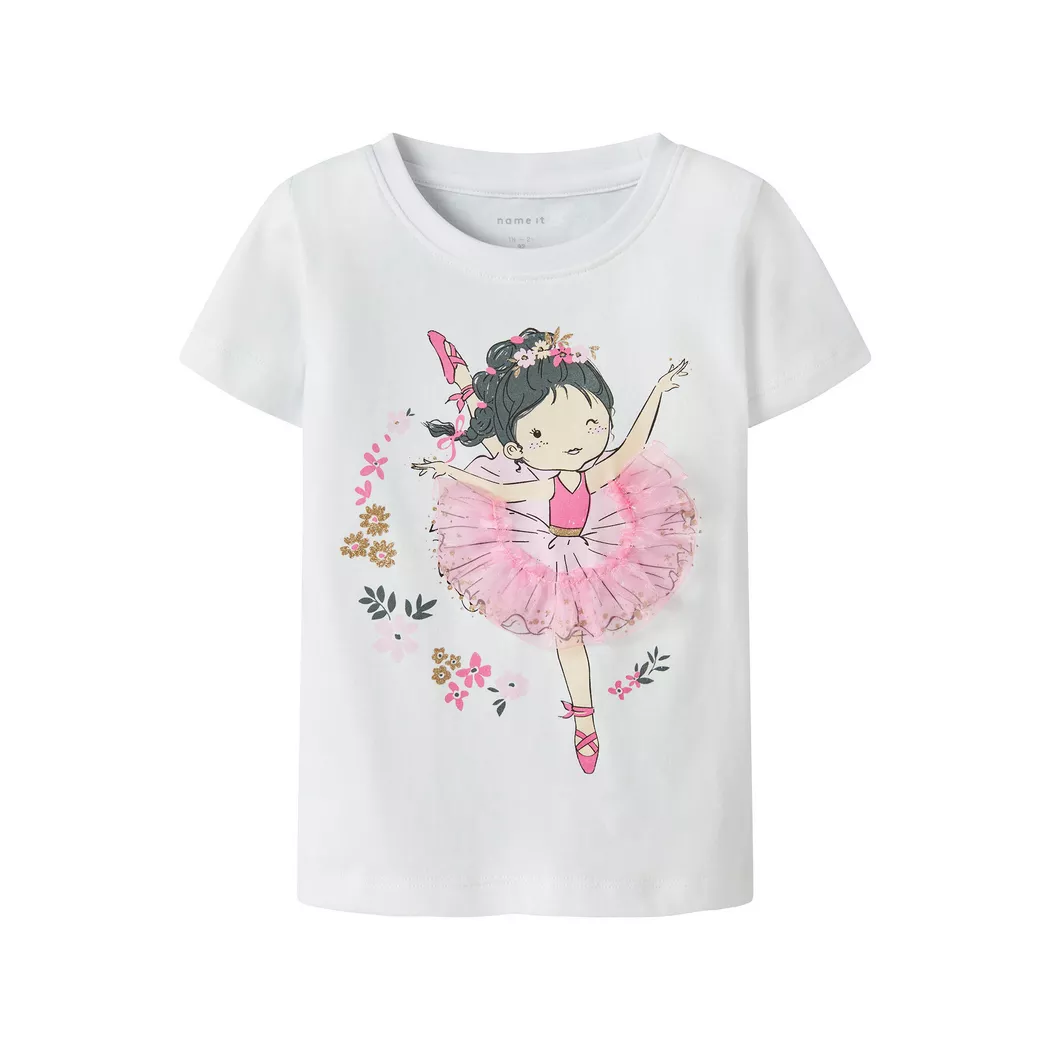 Name It - T-Shirt, 104, Weiss