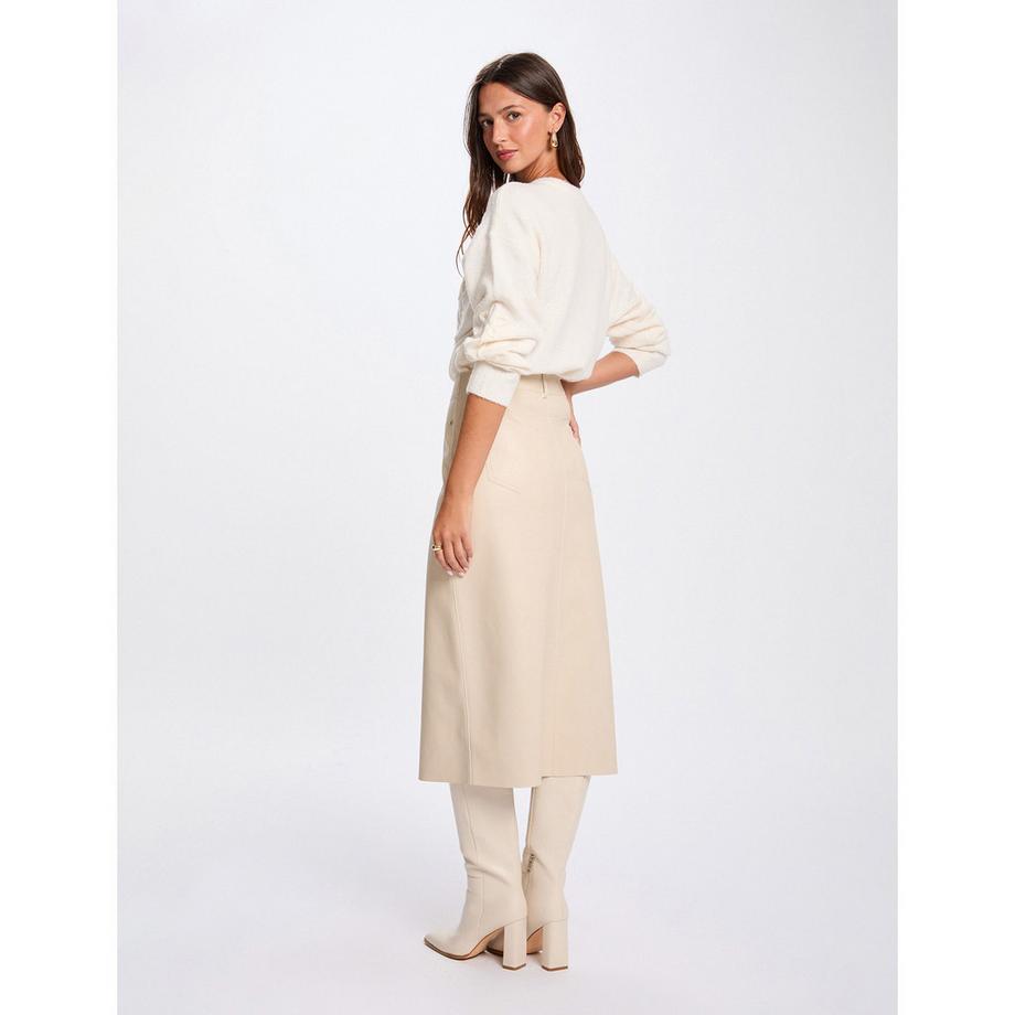 MORGAN Pullover mit floraler Stickerei  