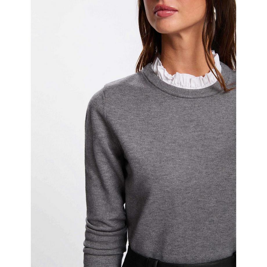 MORGAN Pull à Col Rond Manches Longues  