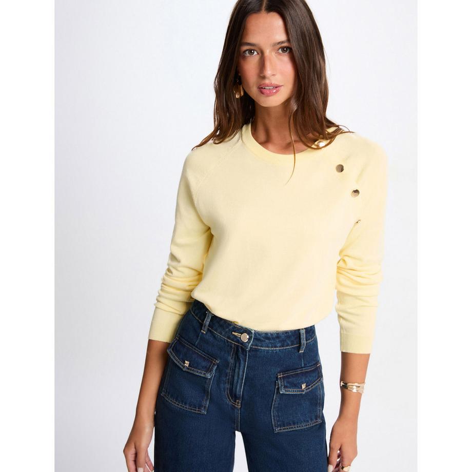 MORGAN Pullover mit Zierknöpfen  