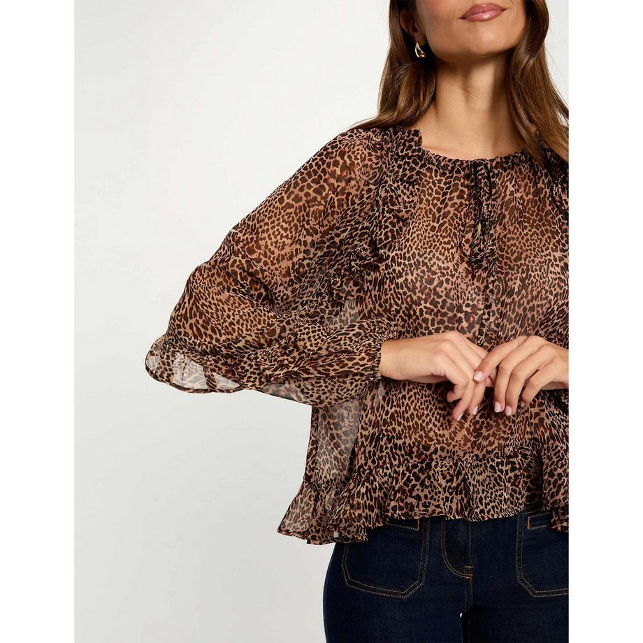 MORGAN Chemisier Imprimé Léopard  