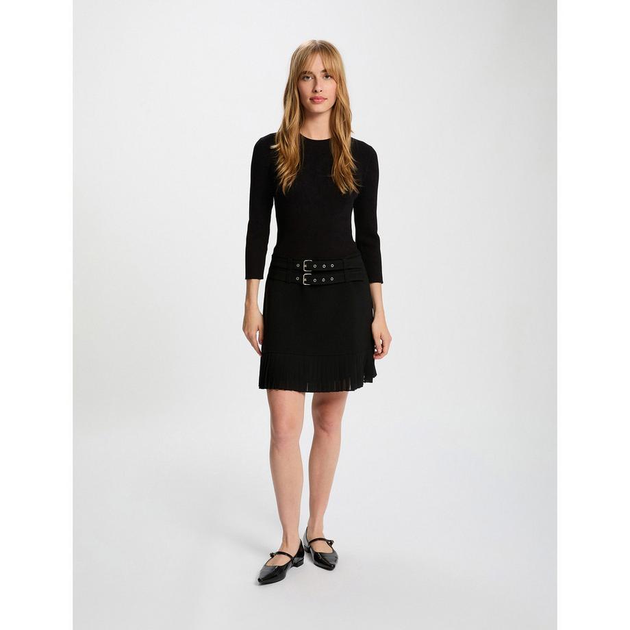 MORGAN Robe Courte avec Ceinture Décorative  