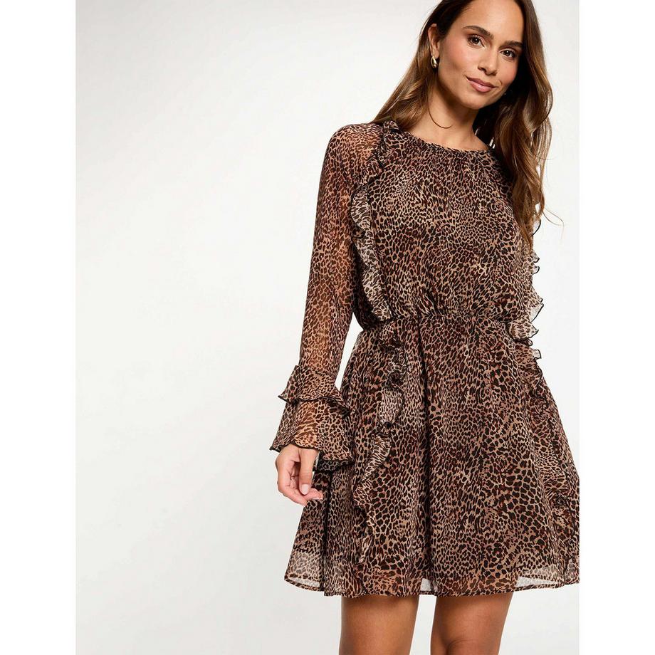 MORGAN Abito corto stampa leopardata  