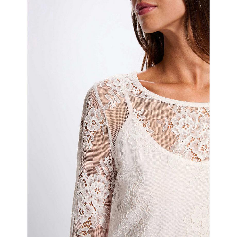 MORGAN T-shirt à manches longues en dentelle  