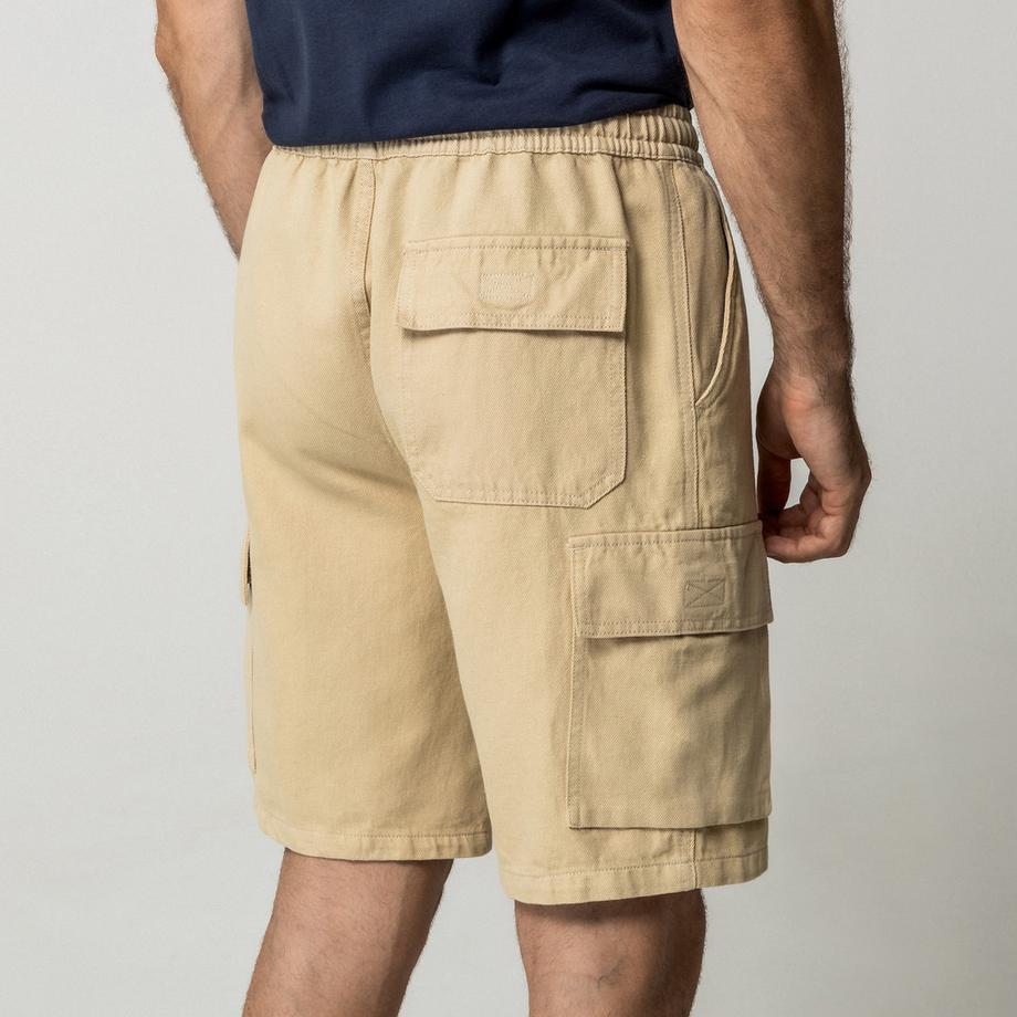 Manor Man Short Cargo avec Cordon de Serrage à la Taille  