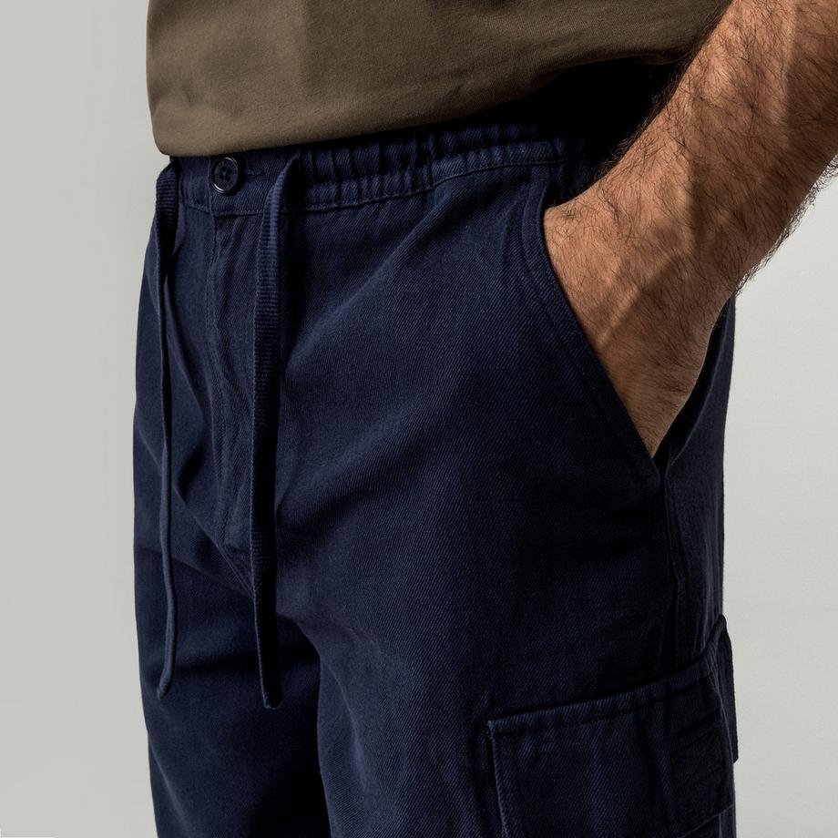 Manor Man Short Cargo con Coulisse in Vita  