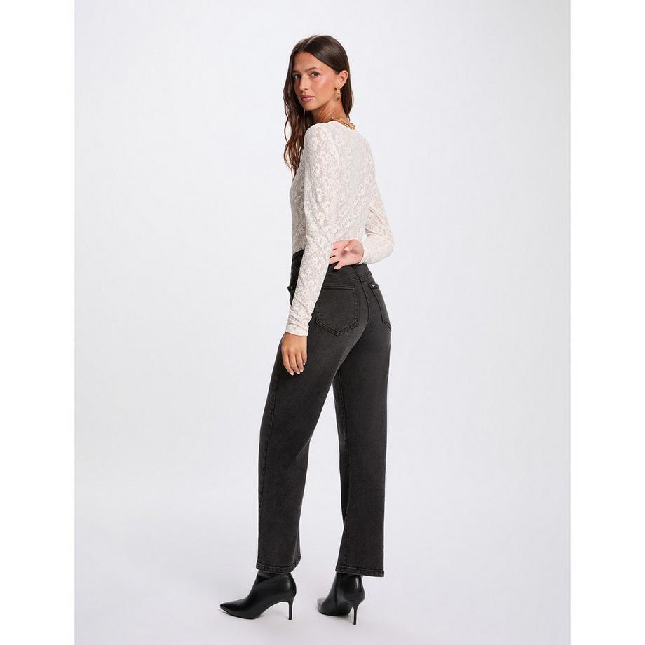 MORGAN T-Shirt Manches Longues Dentelle  