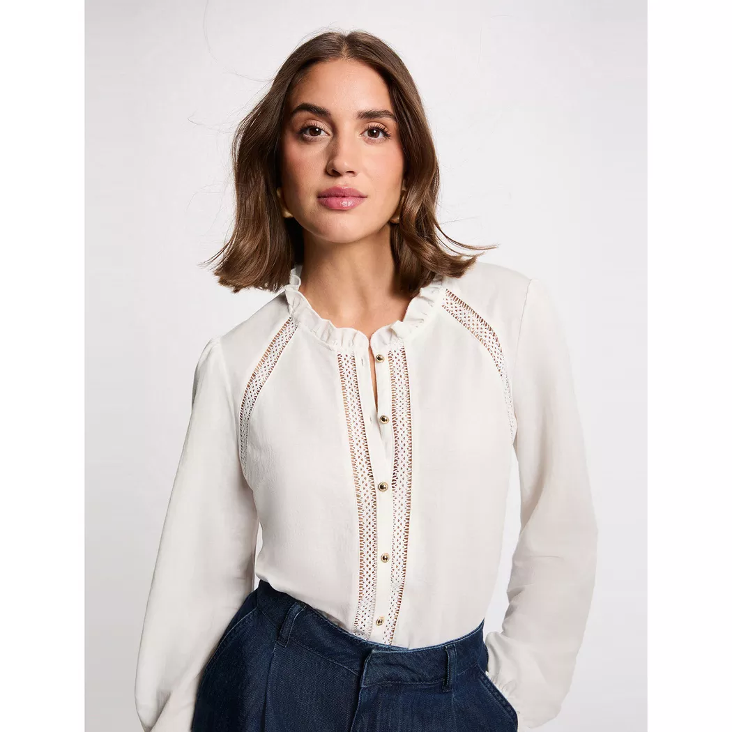 Morgan - T-Shirt, für Damen, Leinen, Größe M