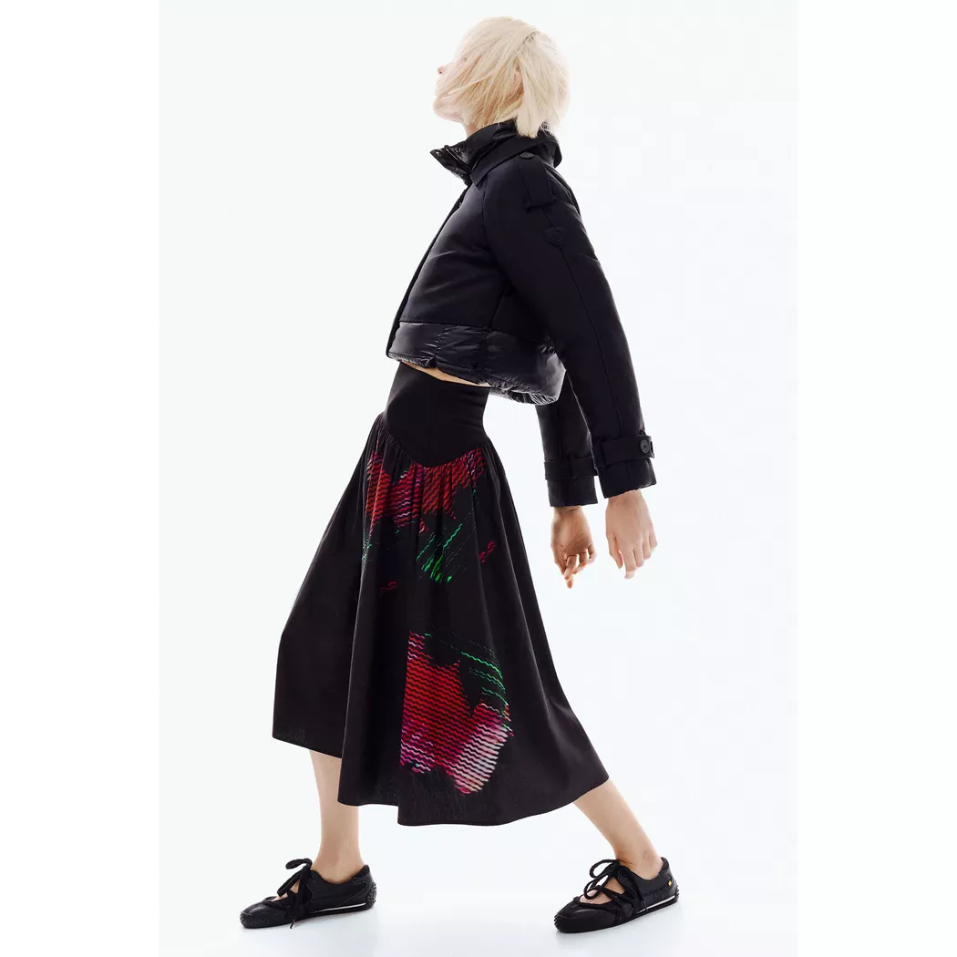 Desigual Robe midi pixellisée BLACK L female