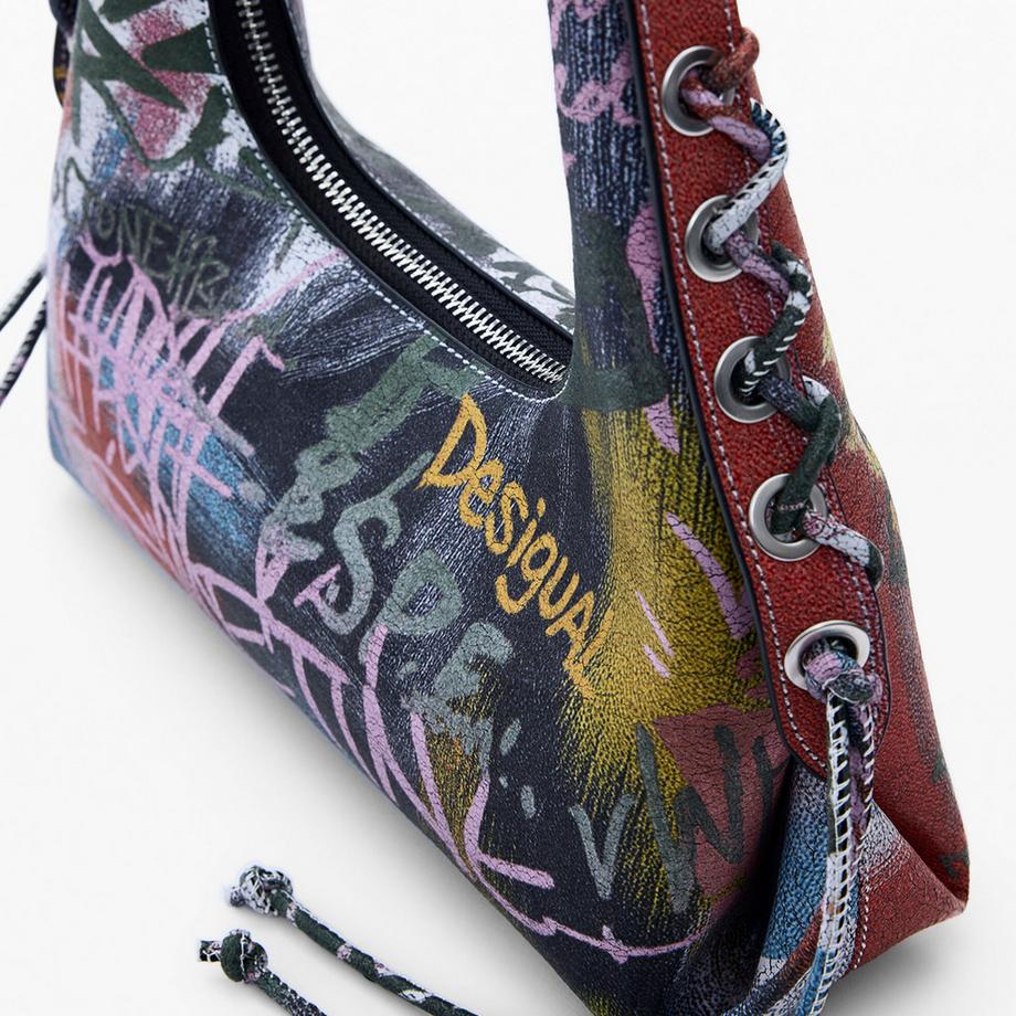 Desigual Borsa a Tracolla Stampa Graffiti  