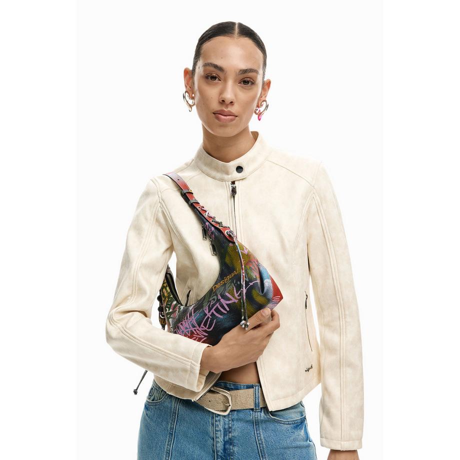 Desigual Borsa a Tracolla Stampa Graffiti  