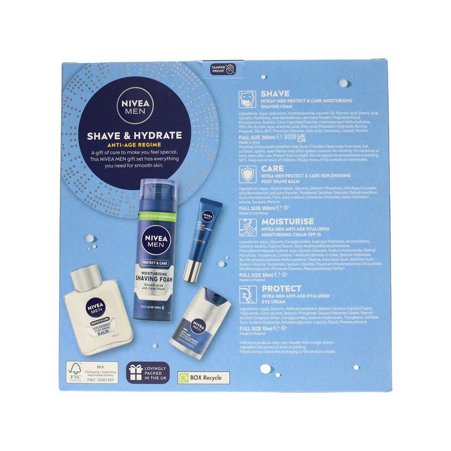 NIVEA  Men Shave & Hydrate Anti Age Regime Set 