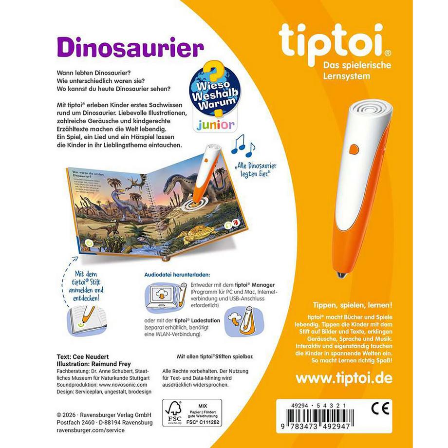 tiptoi  WWW junior Dinosaurier, deutsch 