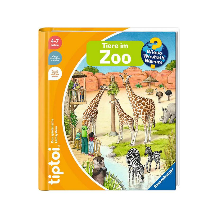 tiptoi® Wieso? Weshalb? Warum? Tiere im Zoo, tedesco