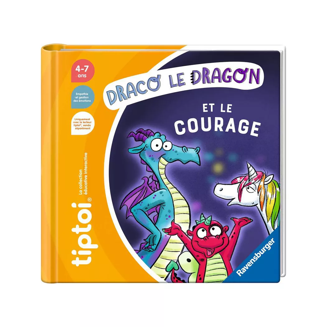 tiptoi - Histoire illustrée sur les émotions - Draco le dragon et le Courage, französisch, Multicolor