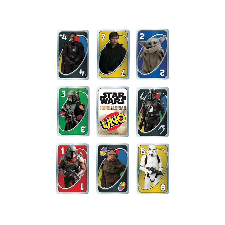 Mattel Games  Star Wars The Mandalorian jeu de cartes UNO 