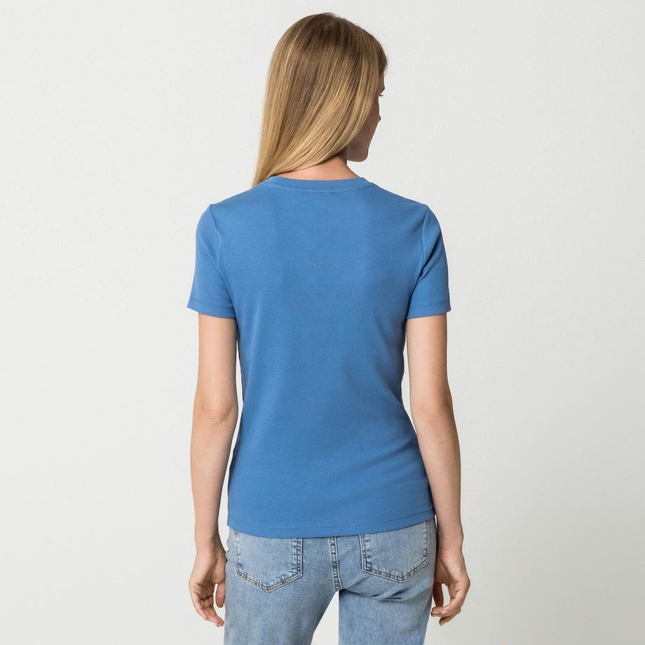 Manor Woman T-shirt Henley Manches Courtes  
