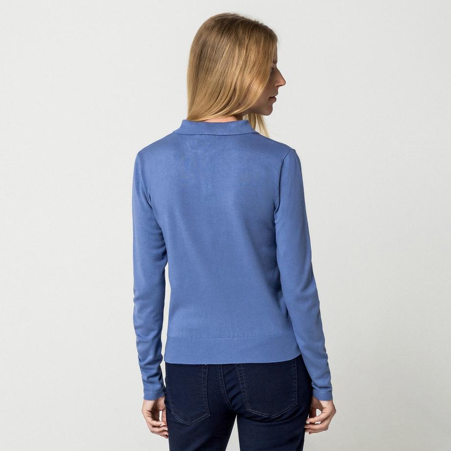 Manor Woman Maglione Polo Maniche Lunghe  
