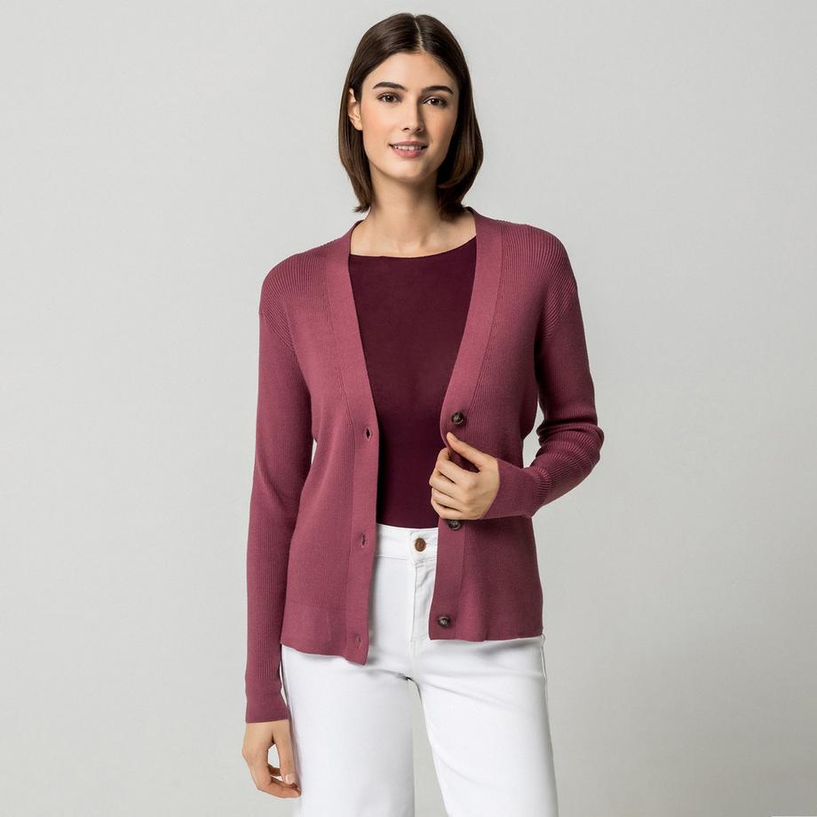 Manor Woman Haut de pyjama cardigan col en V  
