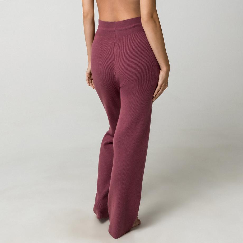 Manor Woman Pantalon de pyjama en maille côtelée  
