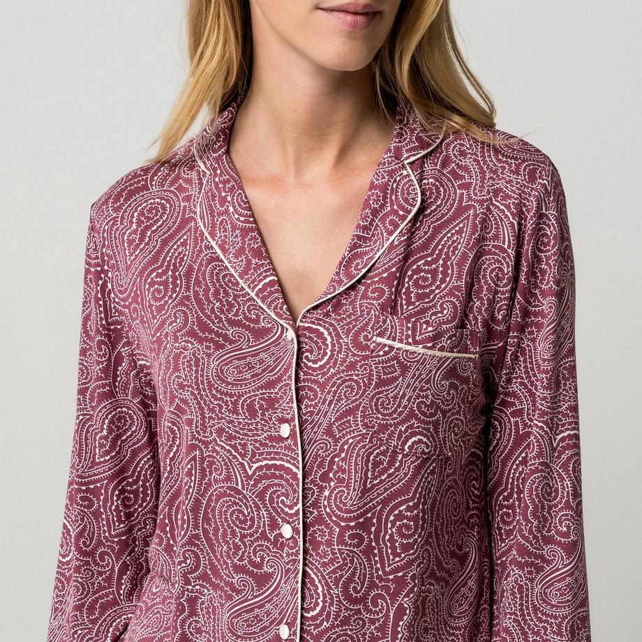 Manor Woman Ensemble de pyjama à manches longues imprimé paisley  