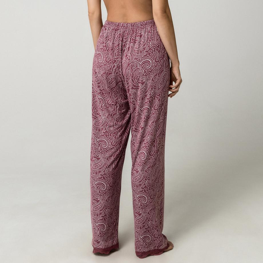 Manor Woman Pantalon de pyjama imprimé cachemire  