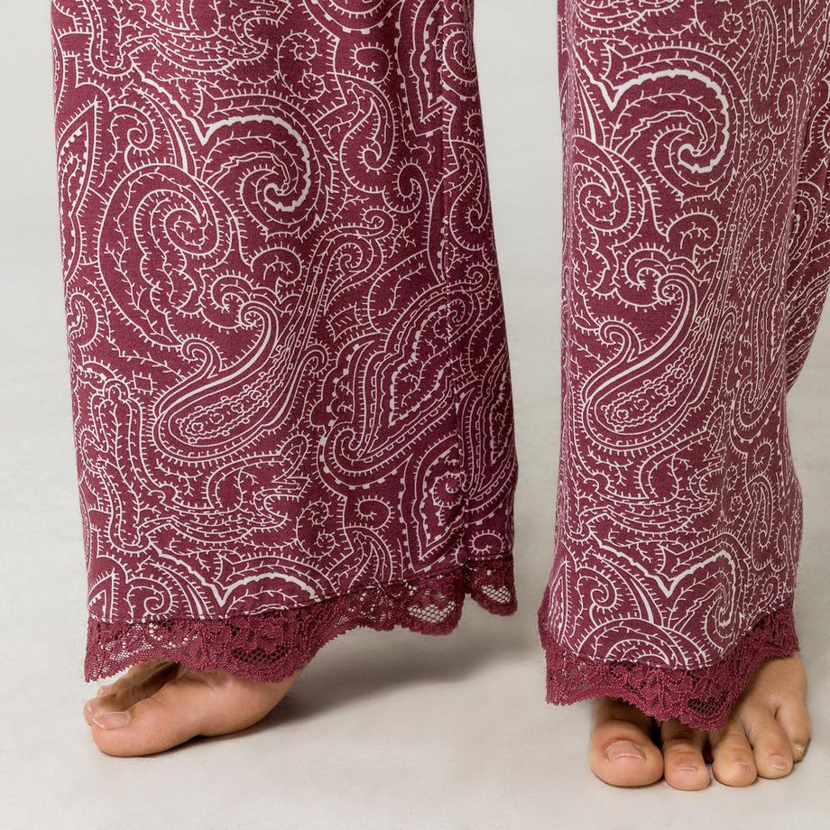 Manor Woman Pantalon de pyjama imprimé cachemire  